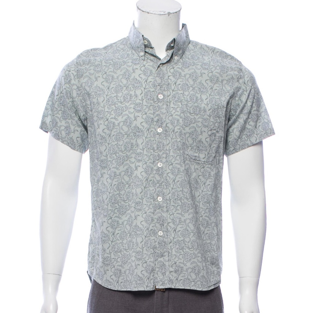 Men’s Billy Reid shortly sleeve button up shirt